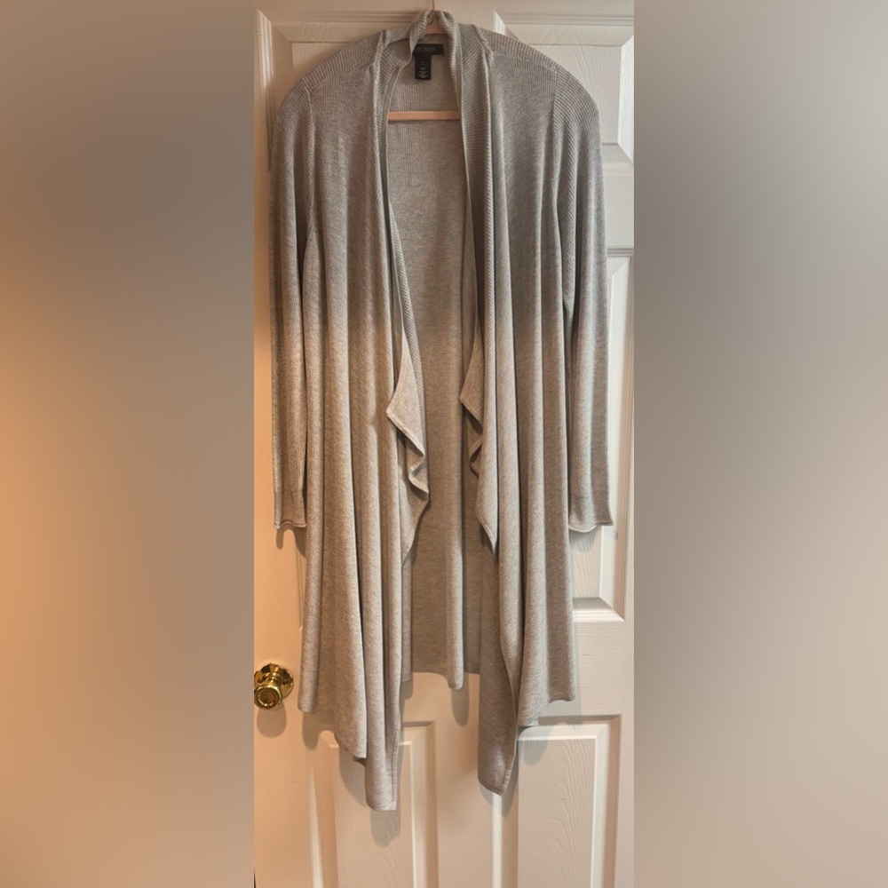 Gray/Silver Shimmering Women's Cardigan by WHBM